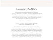 Tablet Screenshot of mentoringusa.org